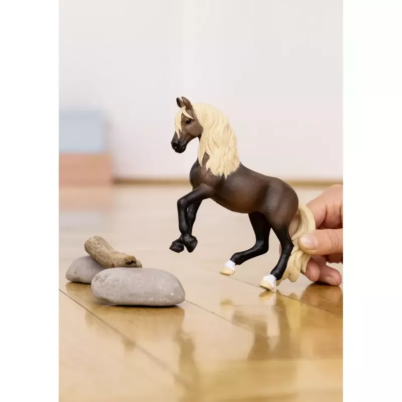 Figura de caballo Schleich semental Paso Peruano modelo 13952, para niños a partir de 5 años, beige/marrón