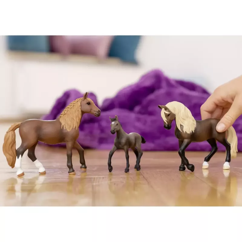 Figura de caballo Schleich semental Paso Peruano modelo 13952, para niños a partir de 5 años, beige/marrón