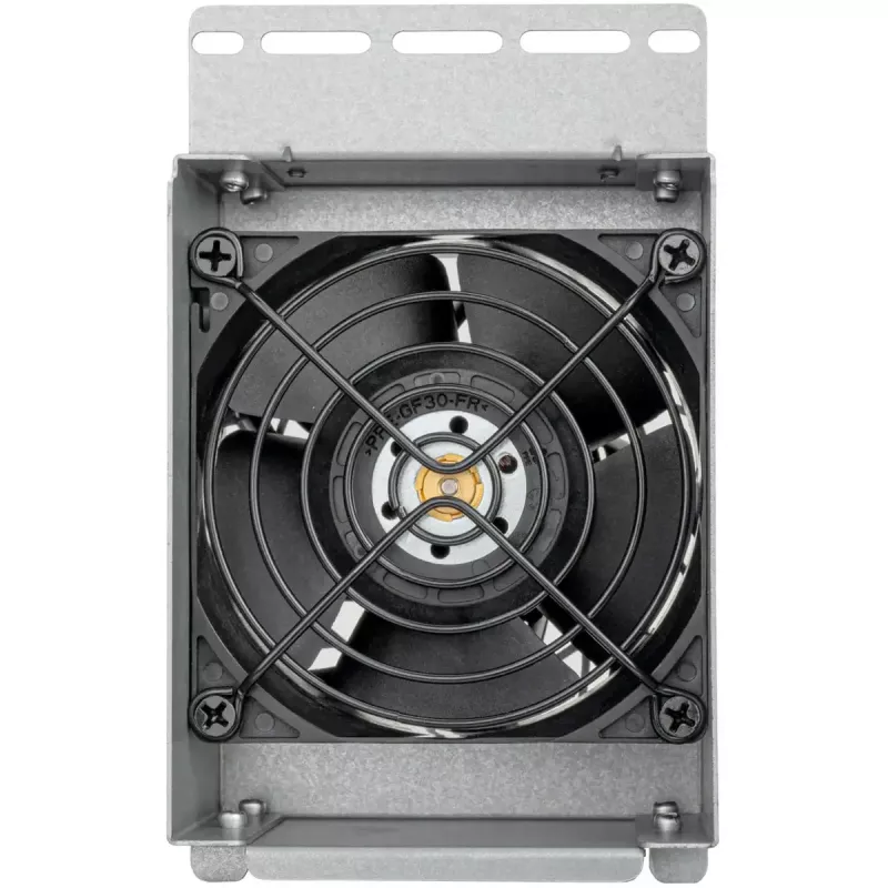 Disipador de CPU SILVERSTONE RAC45-FC-801 compacto ventilador de 80 mm, plateado/negro