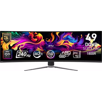 Monitor de ordenador MSI MPG 491CQPX QD-OLED 124,5 cm (49