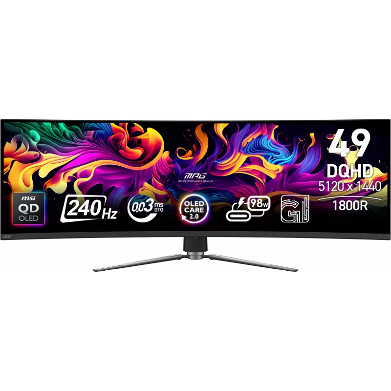 Monitor de ordenador MSI MPG 491CQPX QD-OLED 124,5 cm (49