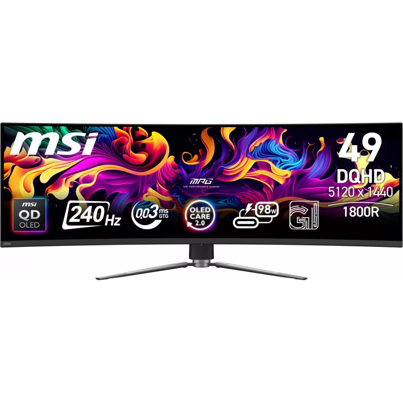 Monitor de ordenador MSI MPG 491CQPX QD-OLED 124,5 cm (49