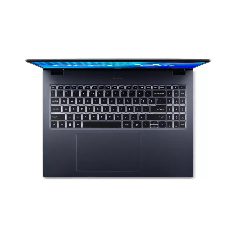 Portátil Acer TravelMate P4 TMP416-74-TCO — Intel Core Ultra 5 225H, 16 inch WUXGA, 16 GB DDR5, 512 GB SSD, Intel Arc 130T, Windows 11 Pro, azul