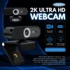 Origin Storage Webcam USB 2K Full HD, 5 MP, 2592 x 1944 píxeles, 2K Ultra HD, 60 fps, 10x, USB 2.0