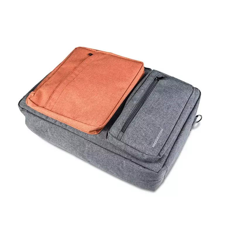 Bolso messenger MODECOM RENO para portátiles de 15,6 inch (39,6 cm), nailon, gris/naranja
