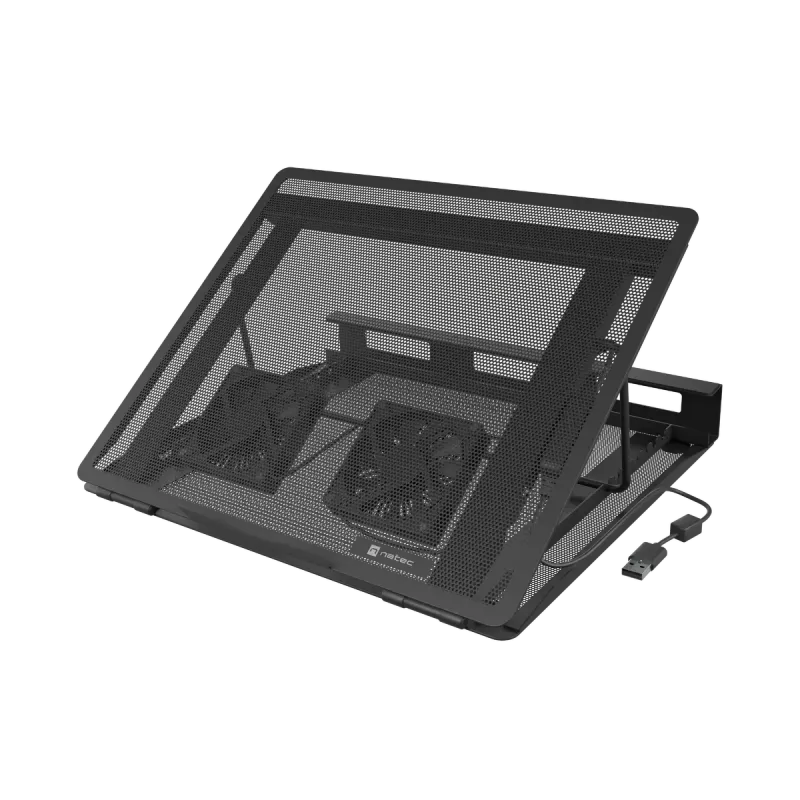 Base refrigeradora para portátil NATEC Tern 2 Plus — 2 ventiladores, para portátiles de hasta 17,3
