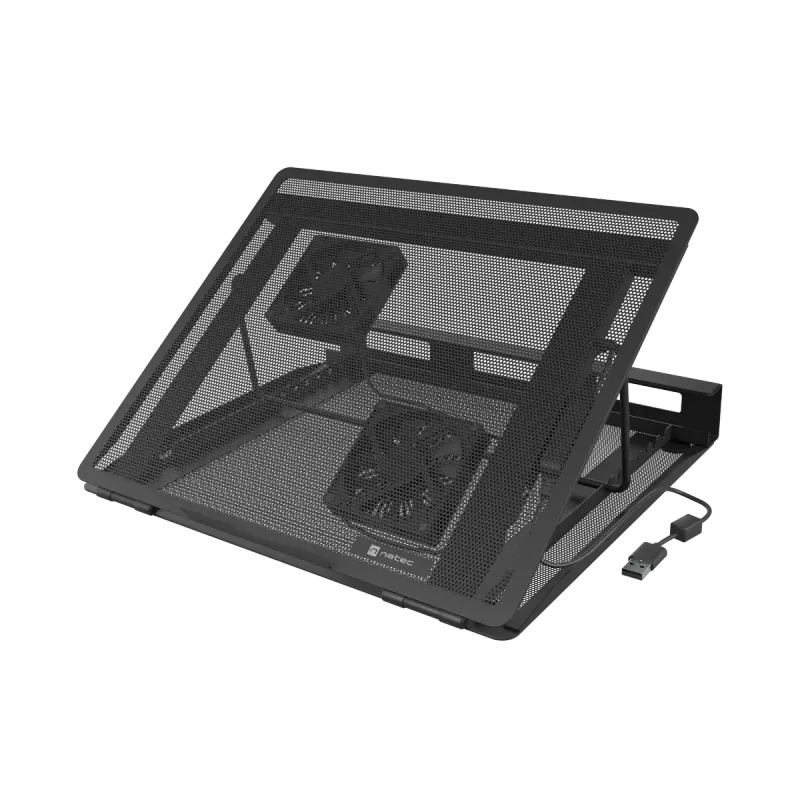 Base refrigeradora para portátil NATEC Tern 2 Plus — 2 ventiladores, para portátiles de hasta 17,3