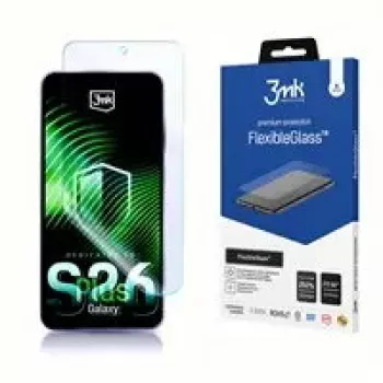 Protector de pantalla híbrido templado 3MK FlexibleGlass para Samsung Galaxy S26+
