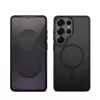 Funda protectora Crong Hybrid Matte Magnetic para Samsung Galaxy S25 Ultra – TPU+PC, negra