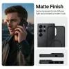 Funda protectora Crong Hybrid Matte Magnetic para Samsung Galaxy S25 Ultra – TPU+PC, negra