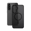 Funda protectora Crong Hybrid Matte Magnetic para Samsung Galaxy A56 — TPU + PC, negra