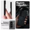 Funda protectora Crong Hybrid Matte Magnetic para Samsung Galaxy A56 — TPU + PC, negra