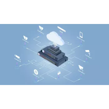Switch gestionado Hikvision DS-3E1106P-EI 4 puertos Fast Ethernet PoE