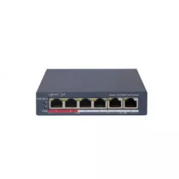Switch gestionado Hikvision DS-3E1106P-EI 4 puertos Fast Ethernet PoE