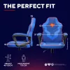Silla gaming TRUST GXT 703SM REVVO Kids Superman azul – silla gaming para niños, diseño ergonómico, funciones ajustables