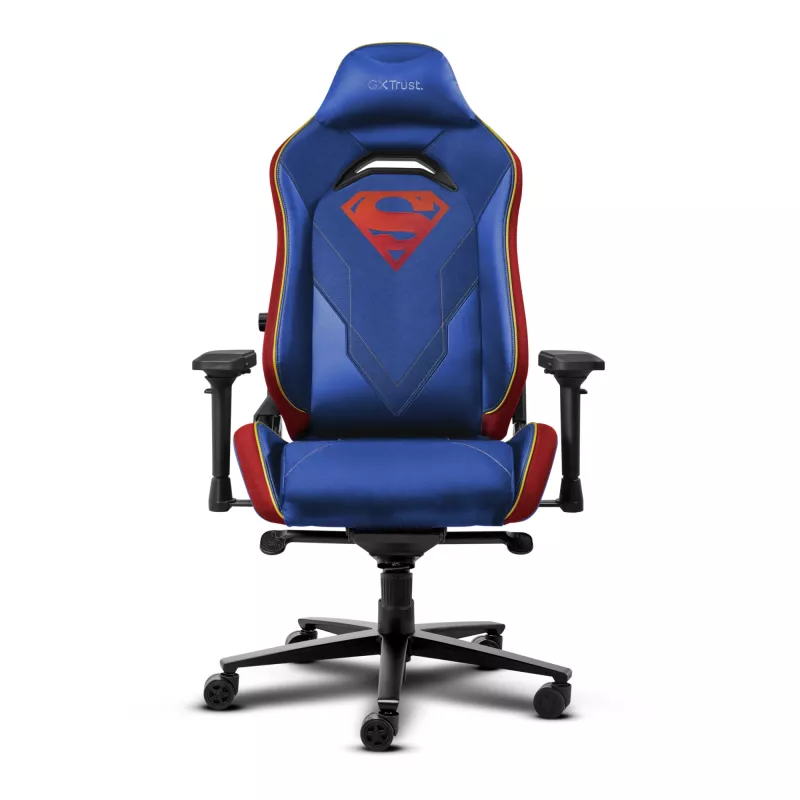 Silla gaming TRUST RUYA PRO GXT721SM Superman — diseño ergonómico, altura ajustable