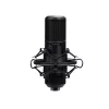 Micrófono de estudio TRUST GXT 269 Emita II — micrófono USB con cable, carcasa de metal, montaje de mesa, negro (42×162×42 mm)