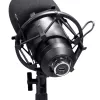 Micrófono de estudio TRUST GXT 269 Emita II — micrófono USB con cable, carcasa de metal, montaje de mesa, negro (42×162×42 mm)