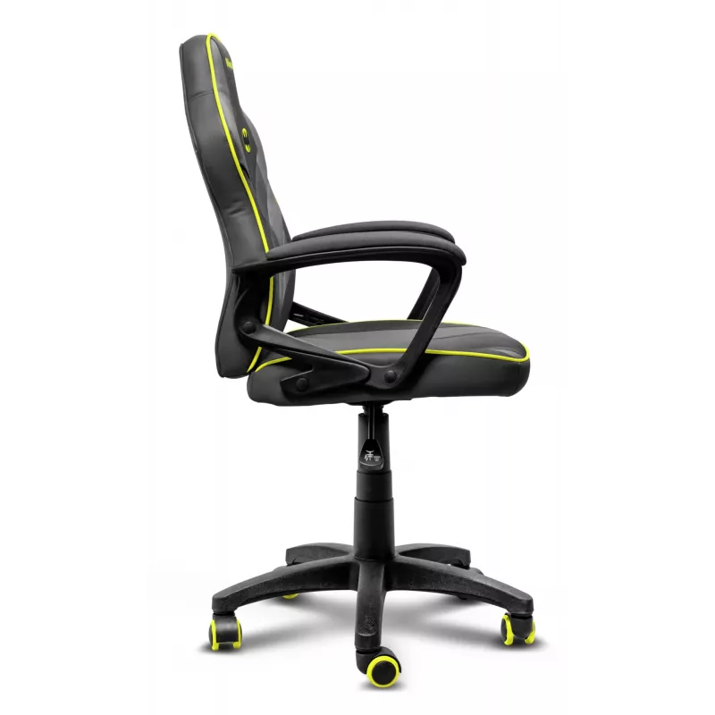 Silla gaming para PC TRUST 25786 – asiento acolchado, peso máx. 110 kg, asiento 44×44 cm, altura máx. 100 cm, negro/amarillo