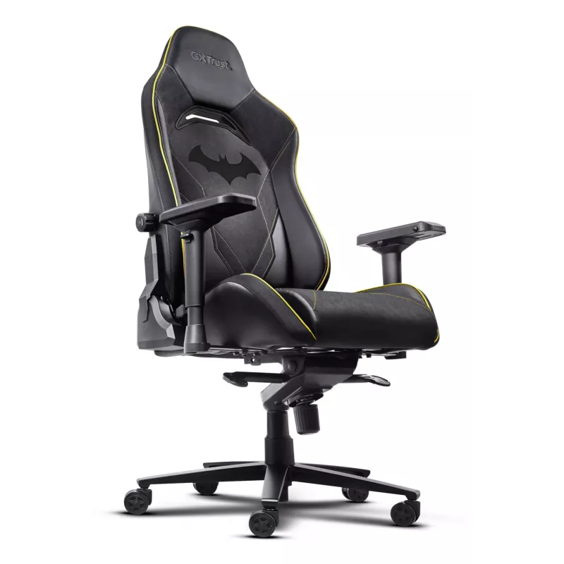 Silla gaming para PC TRUST 25787 – asiento acolchado, carga máx. 150 kg, 710×750 mm, altura hasta 134 cm, negro