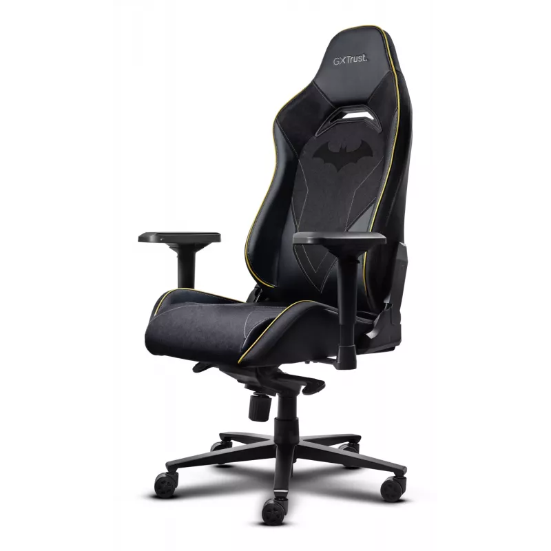 Silla gaming para PC TRUST 25787 – asiento acolchado, carga máx. 150 kg, 710×750 mm, altura hasta 134 cm, negro