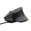 Ratón gaming TRUST GXT 145 Rexxa para diestros USB Type-A 12800 DPI, con cable, rueda RGB, negro