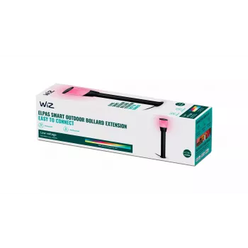 Luminaria inteligente para poste/baliza Signify WiZ Poller Starter-Kit — LED, 220–240 V, negra, 108,5 × 108,5 × 518 mm