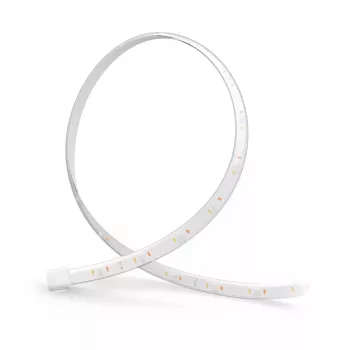 Philips Hue Flux extensión de tira de luz 5 m, tira de luz inteligente, Bluetooth/Zigbee, blanco, silicona, multicolor, 48 W