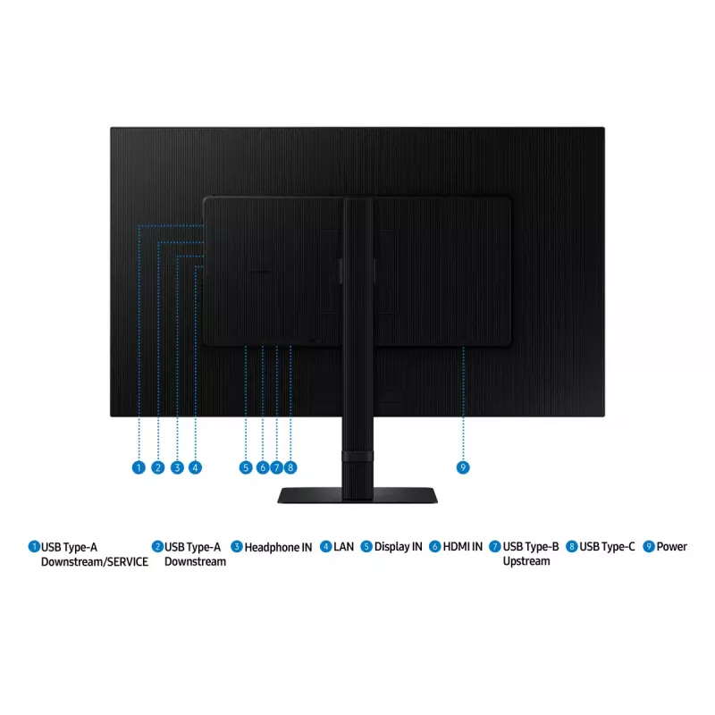 Samsung S80UD monitor de ordenador 81,3 cm (32 inch) 3840 x 2160 píxeles 4K Ultra HD LCD negro