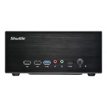 Shuttle XPC barebone delgado XB860G2 - S1851, Intel H860, 1xDP, 2xHDMI, 2 ranuras PCIe (1x 16X y 1x X1), 2x Intel LAN (1G + 2,5G), 8x USB, 3x M.2, funcionamiento continuo 24/7