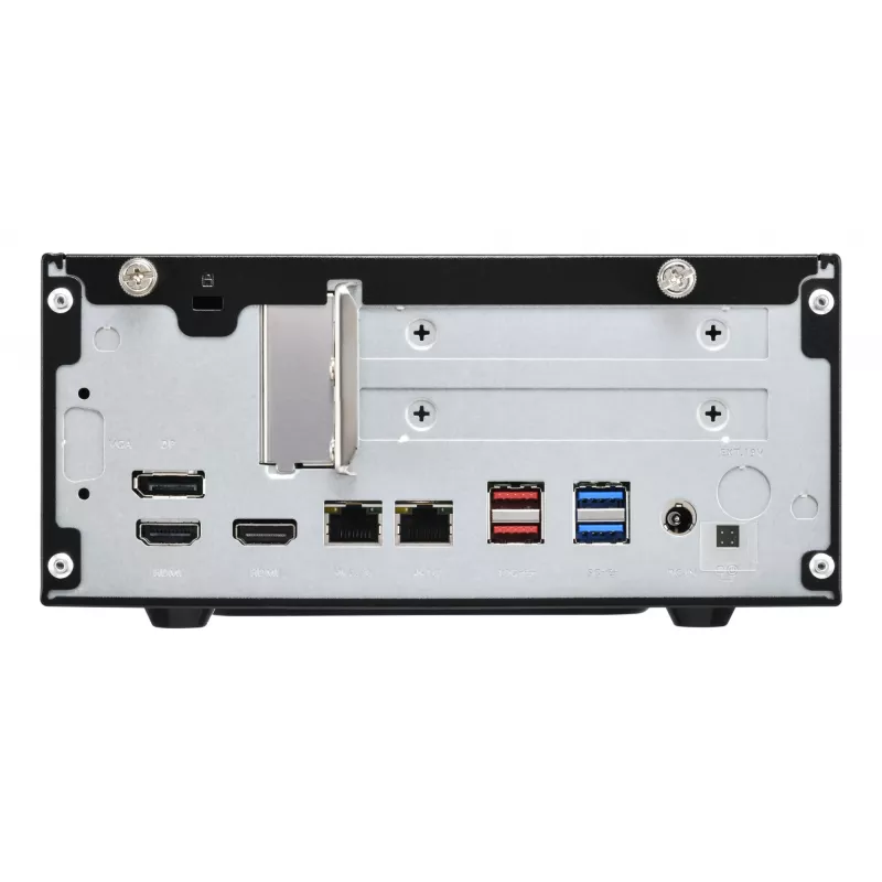 Shuttle XPC barebone delgado XB860G2 - S1851, Intel H860, 1xDP, 2xHDMI, 2 ranuras PCIe (1x 16X y 1x X1), 2x Intel LAN (1G + 2,5G), 8x USB, 3x M.2, funcionamiento continuo 24/7
