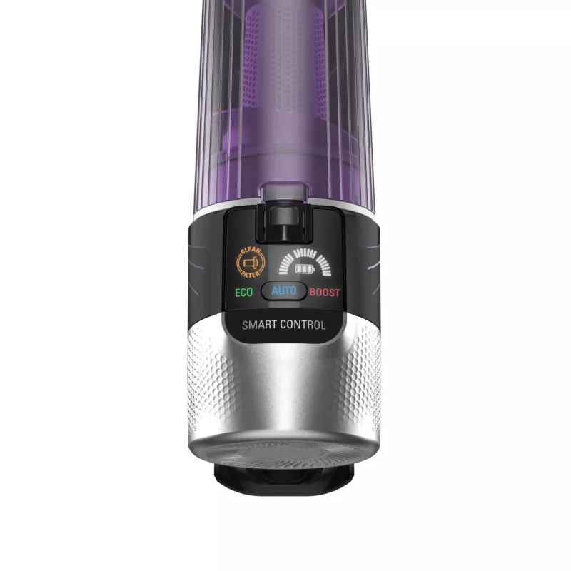 Aspirador escoba 2 en 1 Rowenta RH2037, a batería, en seco, sin bolsa, 0,4 l, 250 W, negro, morado