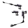 Aspirador escoba 2 en 1 Rowenta RH2037, a batería, en seco, sin bolsa, 0,4 l, 250 W, negro, morado