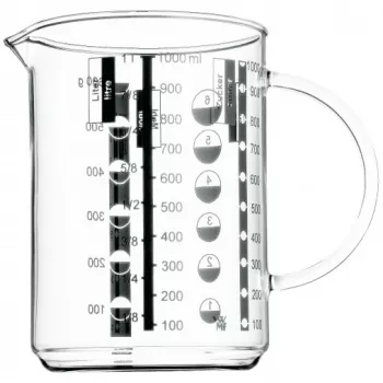 Vaso medidor WMF 1,0 l Gourmet, 1 L, cristal, 1 ud.
