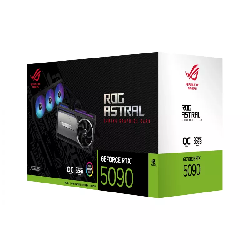 Tarjeta gráfica ASUS GeForce RTX 5090 — 32 GB GDDR7, 512-Bit, PCIe 5.0, 4 pantallas, 2580 MHz Boost