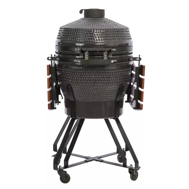 TunaBone Kamado Pro parrilla de 22 pulgadas, talla M, gris oscuro