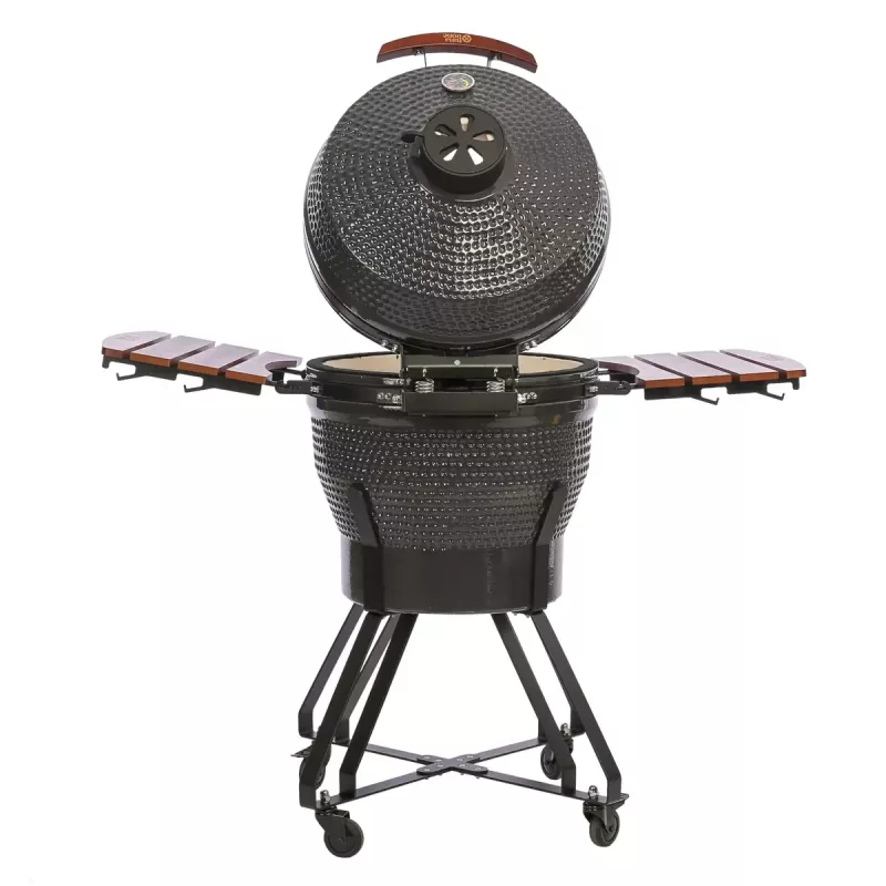 TunaBone Kamado Pro parrilla de 22 pulgadas, talla M, gris oscuro