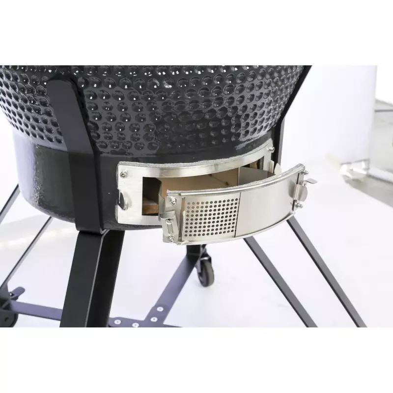 TunaBone Kamado Pro parrilla de 22 pulgadas, talla M, gris oscuro