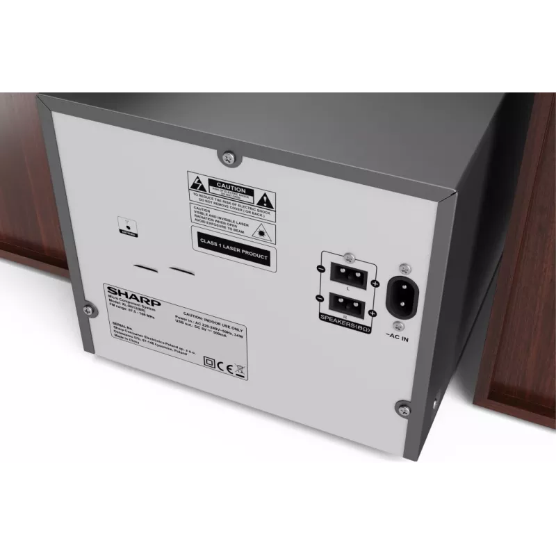 Sharp XL-B512(BR) Sistema de audio doméstico Microcadena 45 W Marrón