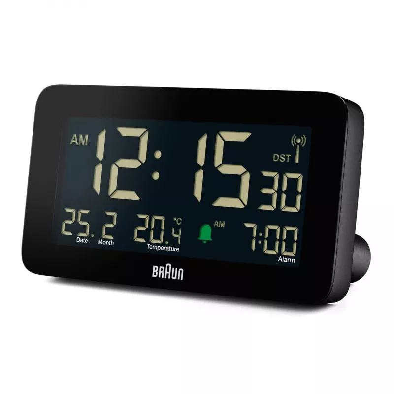 Despertador digital Marrón BC10B-DCF Negro LCD Pila AA
