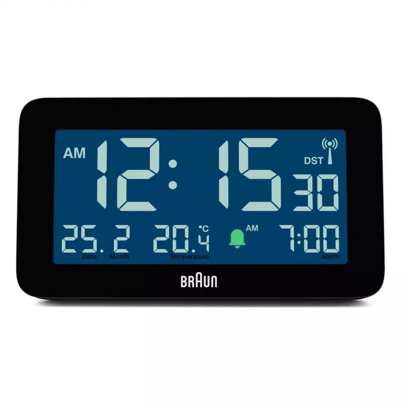 Despertador digital Marrón BC10B-DCF Negro LCD Pila AA