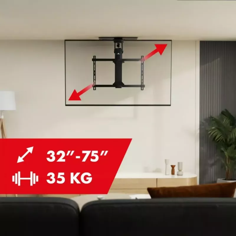 Soporte de techo para TV, eléctrico, MACLEAN MC-490, para TVs de 32–75