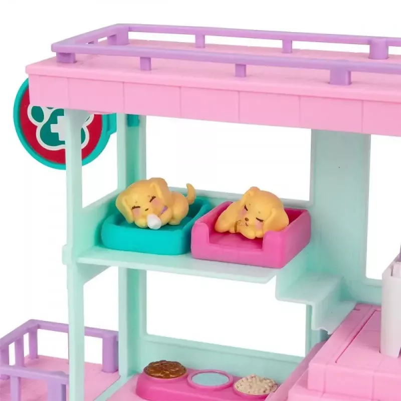 Set de juego interactivo para mascotas Cobi Set Little Live Pets Families Clinic MO-26673, set de juego con accesorios de clínica