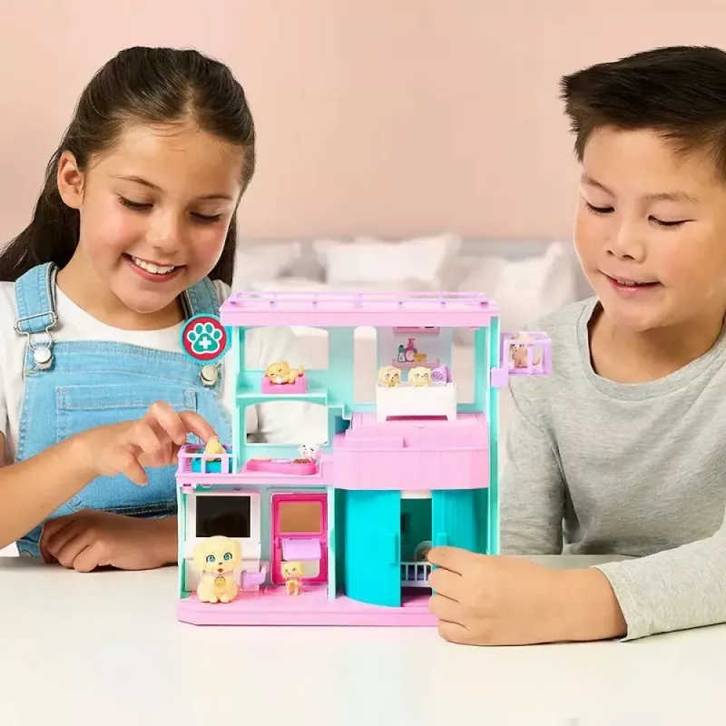 Set de juego interactivo para mascotas Cobi Set Little Live Pets Families Clinic MO-26673, set de juego con accesorios de clínica