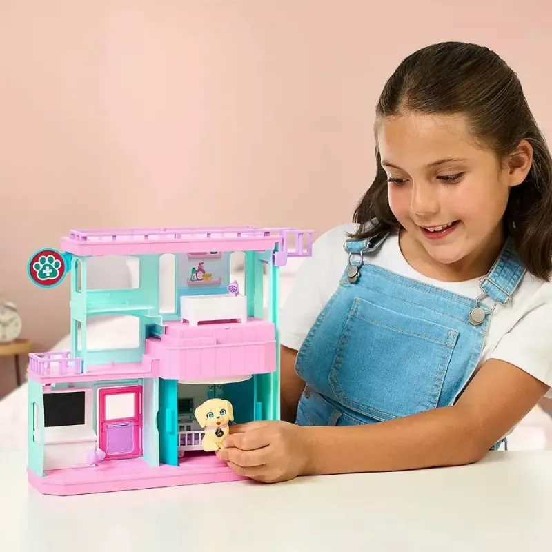Set de juego interactivo para mascotas Cobi Set Little Live Pets Families Clinic MO-26673, set de juego con accesorios de clínica