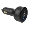 Cargador para coche Gembird TA-UC-AC2PD30LCD-CAR-01, USB-C, 30 W, 12–24 V, negro