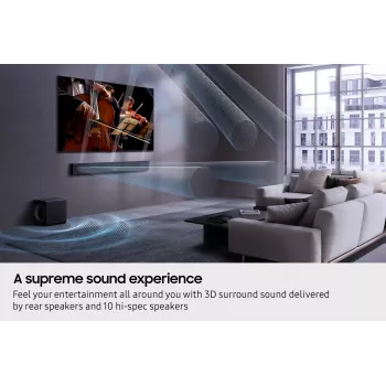 Samsung Q-Series QS750F Barra de sonido 5.1.2ch con subwoofer y altavoces traseros (2025)