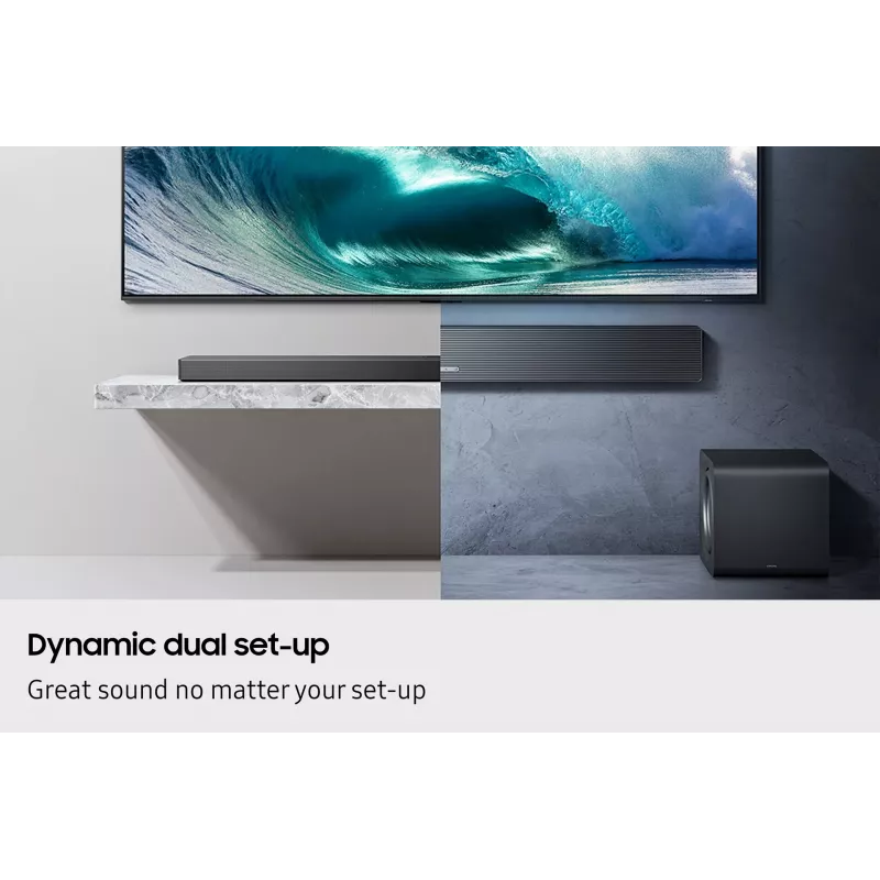 Samsung Q-Series QS750F Barra de sonido 5.1.2ch con subwoofer y altavoces traseros (2025)