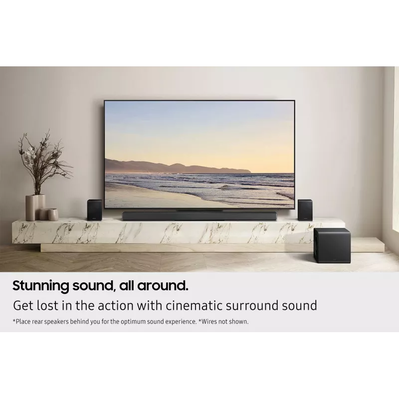 Samsung Q-Series QS750F Barra de sonido 5.1.2ch con subwoofer y altavoces traseros (2025)