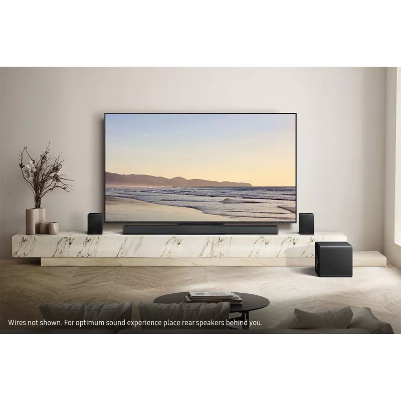 Samsung Q-Series QS750F Barra de sonido 5.1.2ch con subwoofer y altavoces traseros (2025)